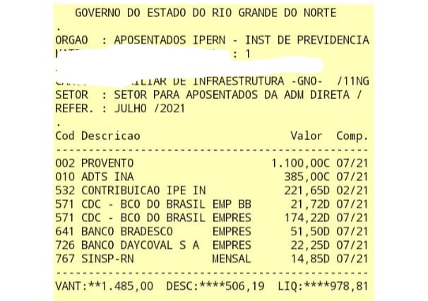 60f04a858f039 Sindicato acusa Governo do RN de desconto ilegal; servidora teve R$ 582 retirados